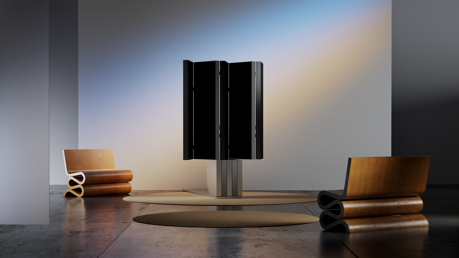 Представлены огромные складные телевизоры