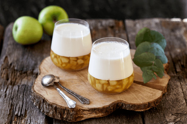 Яблочная панна-котта