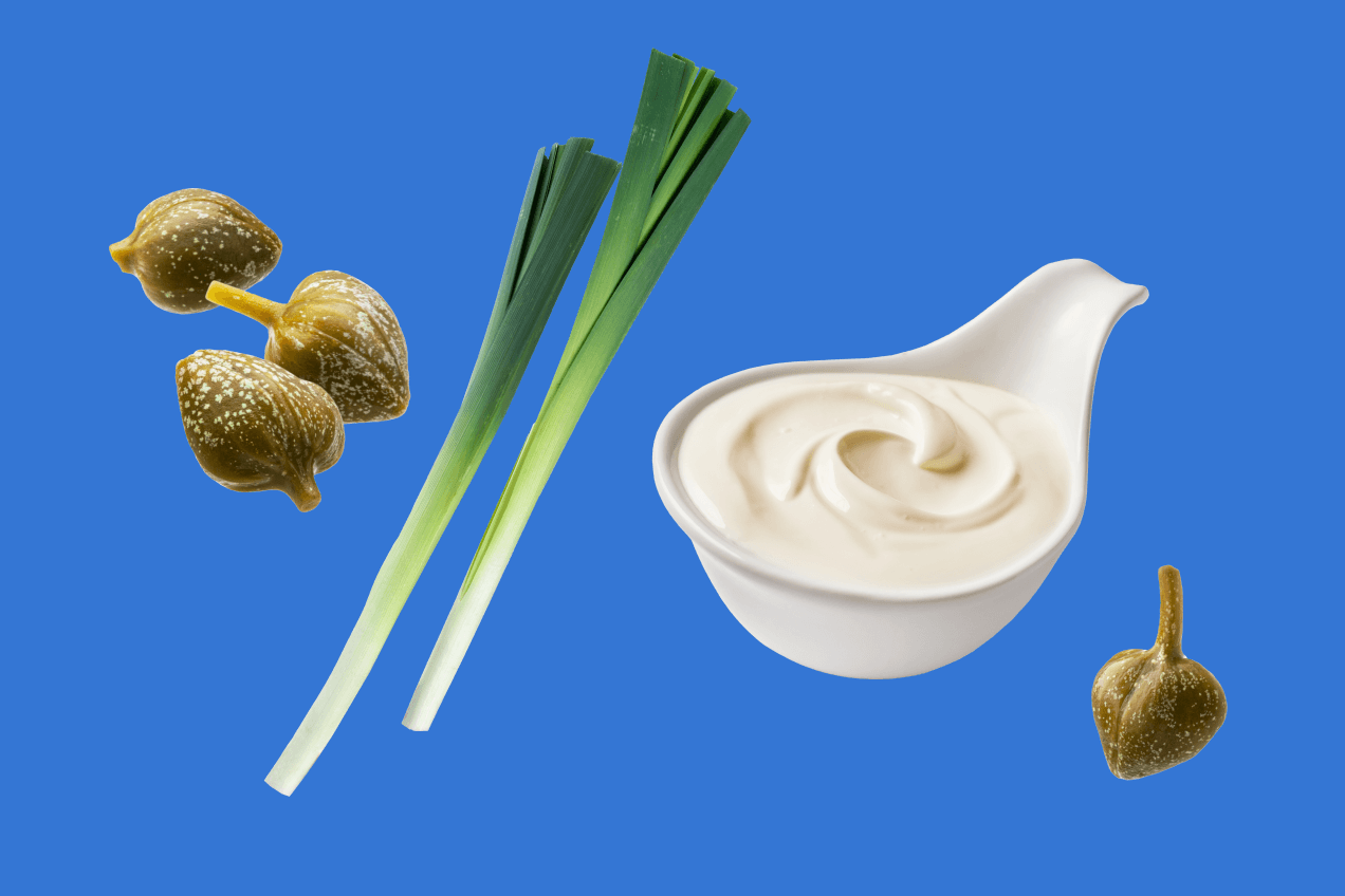 Заправка для оливье из сметаны с каперсами