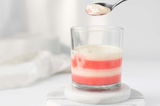 Арбузная панна-котта