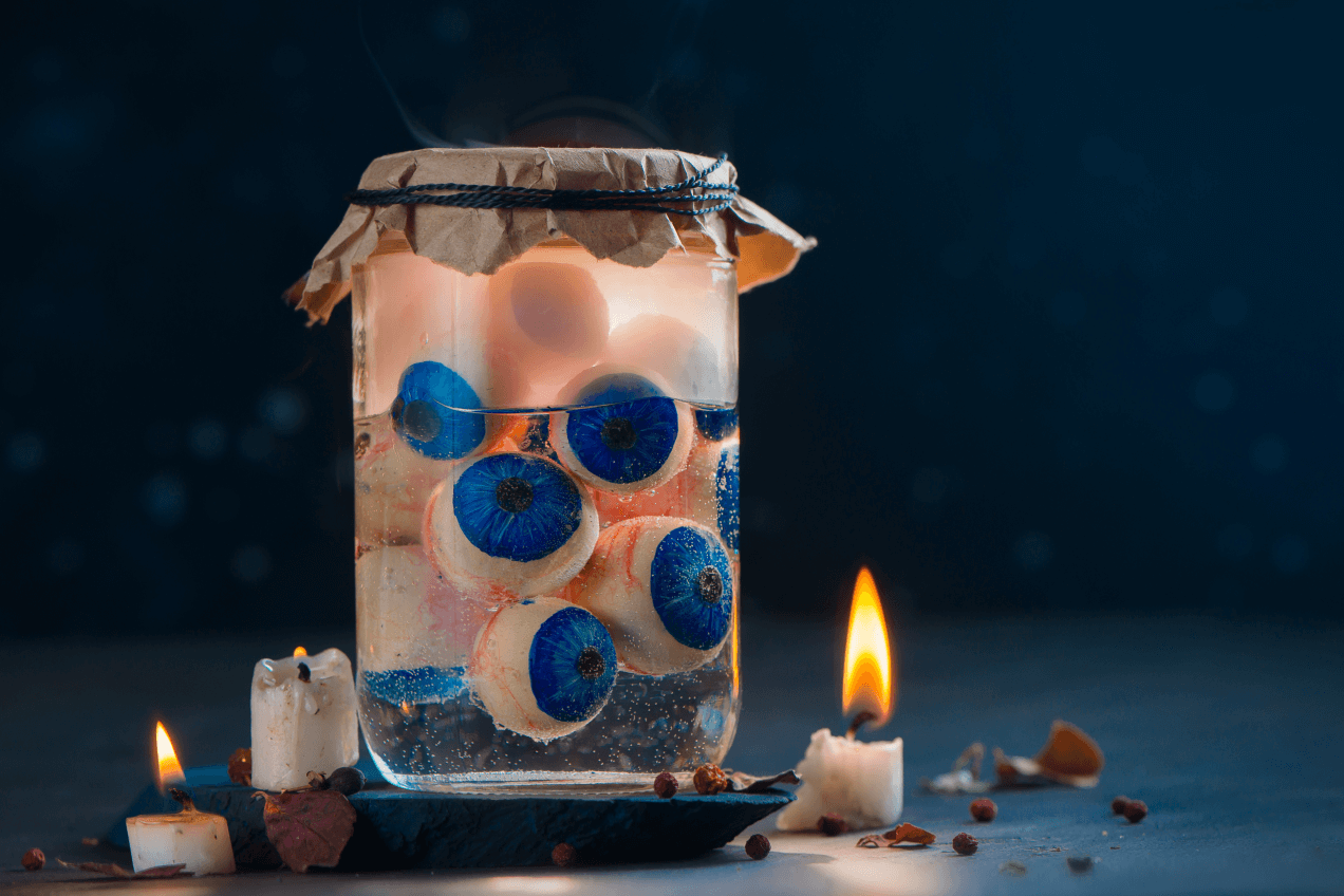 Банка с глазами