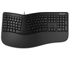 Эргономичная проводная клавиатура Microsoft Ergonomic Black