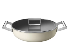 Сковорода Smeg с крышкой