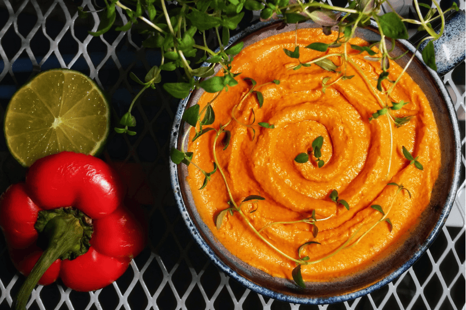 Дип из запеченного перца