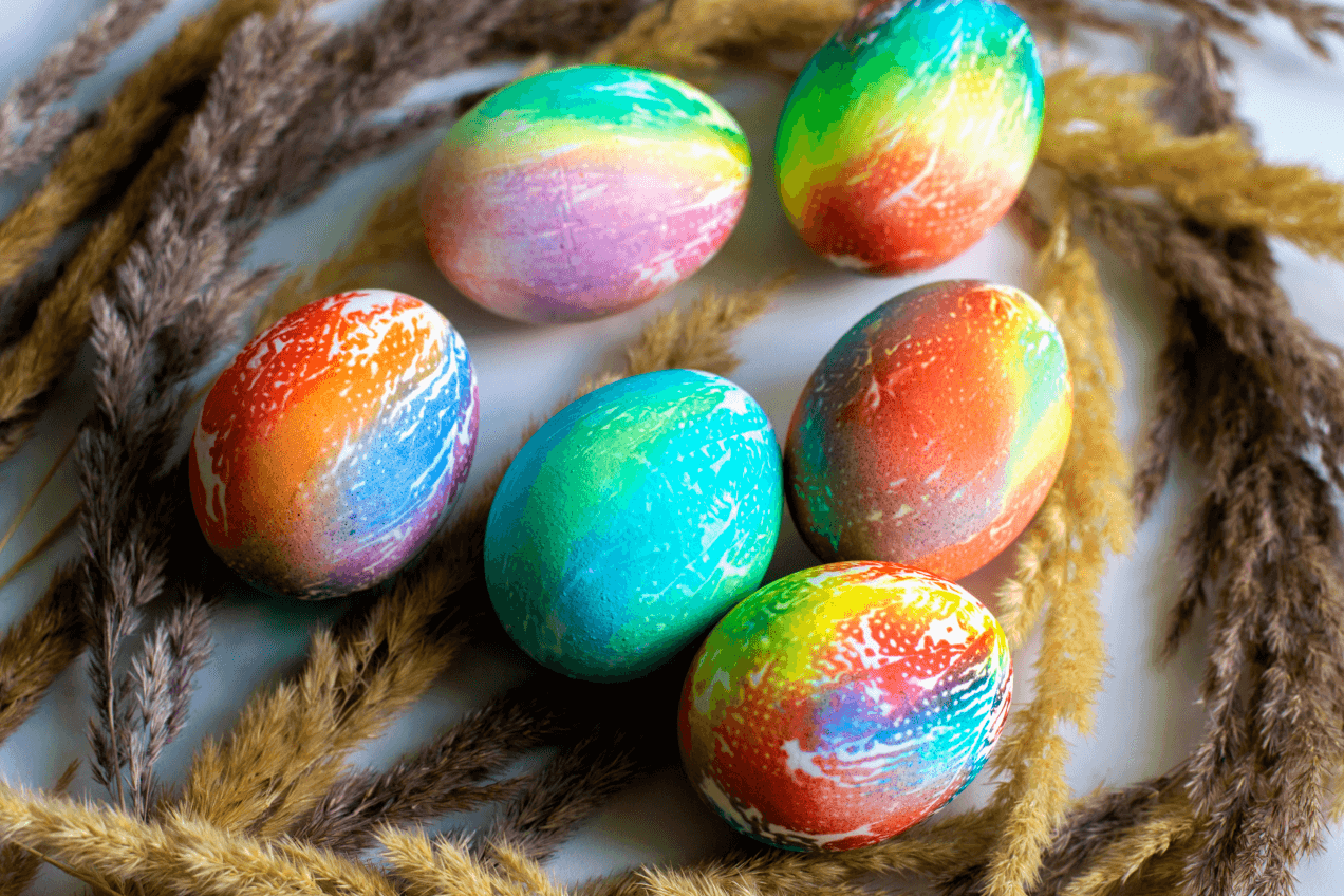 Радужные яйца