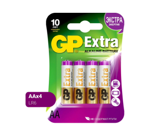 Батарейки GP Extra Alkaline AA