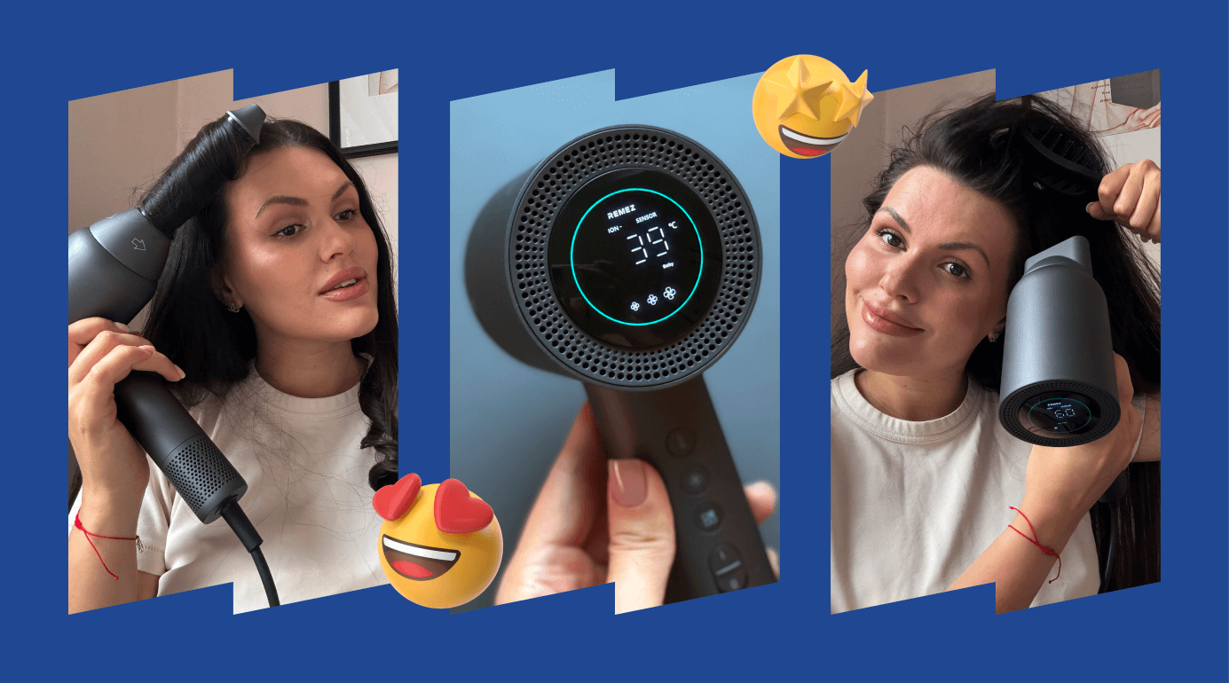 Личный опыт: тестируем фен-стайлер REMEZ&nbsp;Model&nbsp;S+&nbsp;Sensor